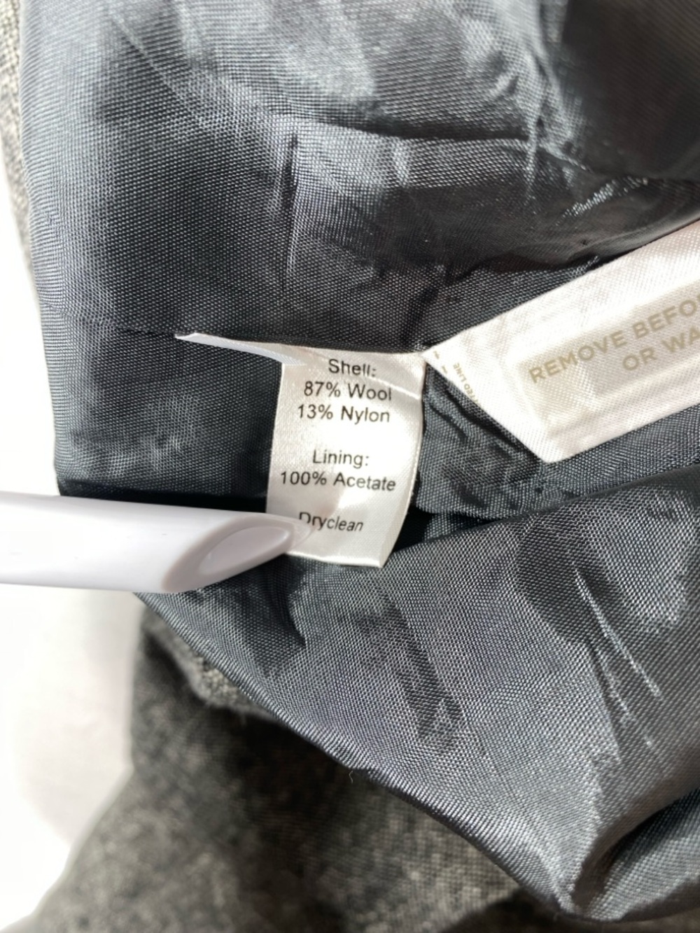 Loft Gray Flared Dress Pants Wool Blend Women’s Size 0 - Picture 6 of 11